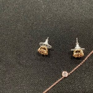 Stella + Dot earrings and matching necklace